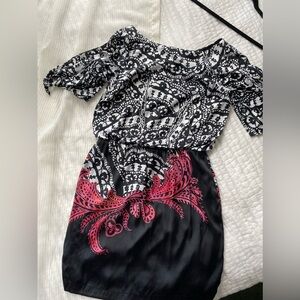 White House Black Market Size S Satin Dress